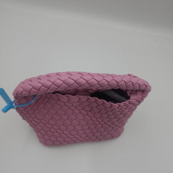 JINMANXUE Small Hand Woven Shoulder Crossbody Bag in Mauve - Picture 9 of 12